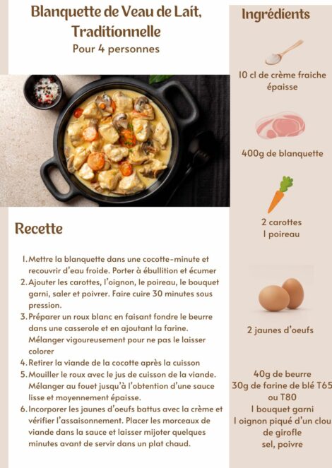 Blanquette de Veau de Lait Bio. Surgelé – Image 4