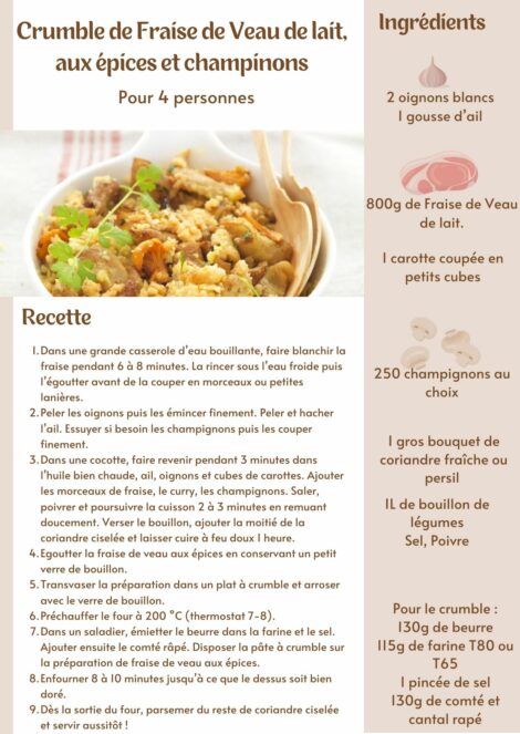Fraise de Veau de Lait Bio. Septembre – Image 3