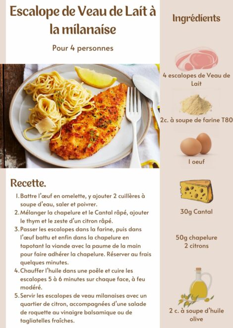 Escalopes de Veau de Lait Bio. Surgelé. – Image 4