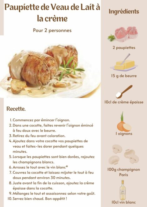 Paupiette de Veau de Lait Bio. Surgelé – Image 6