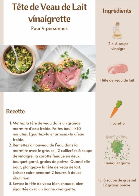 Tête de Veau de Lait Bio. Surgelé – Image 4